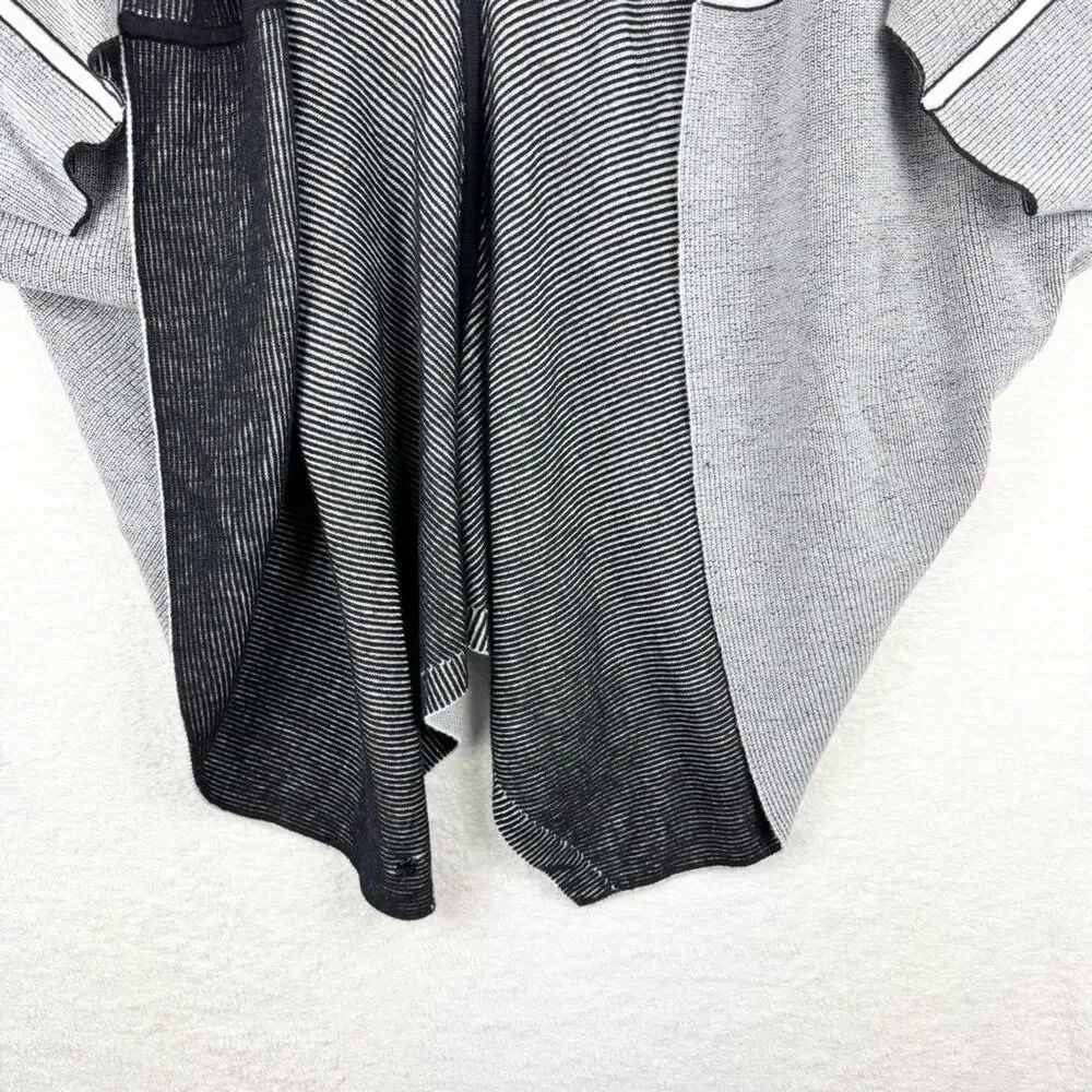 Lululemon Exaltation Wrap Merino Wool Black/Silver Ice - Yoga Gym Travel Commute